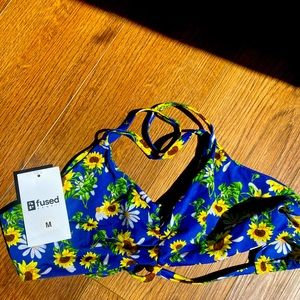 NWT Fused Hawaii Bikini Top Size M